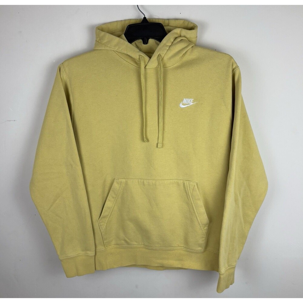 Men’s Nike Hoodie / Embroidered / Yellow / Size Medium